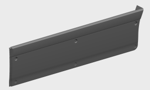 Side Skirt Rear RH (Grey ABS)