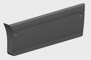 Side Skirt LH Rear (Grey ABS)