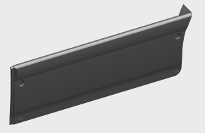 Side Skirt Rear RH (Grey ABS)