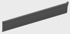 Front Side Skirt Panel LH (Grey ABS)