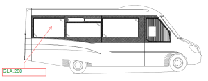 SPRINTER OFFSIDE REAR WINDOW