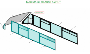 MAXIMA 32 SIGNAL GLASS WITH OPENING WINDOW RH