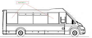 ORION 1st & 4th BAY WINDOW RH & 4th BAY LH