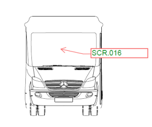 SPRINTER COACHBUILD FRONT WINDSCREEN